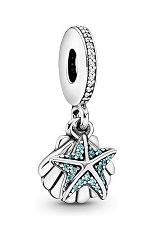 pretty starfish and sea shell Pandora baby charm